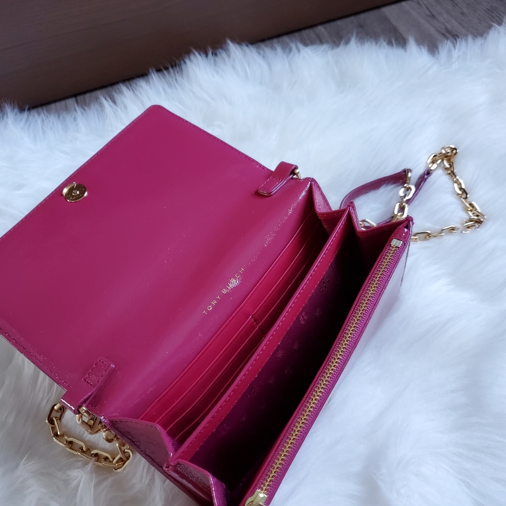 Tory Burch Charlie Chain wallet CROSSBODY bag - Picture 12 of 16